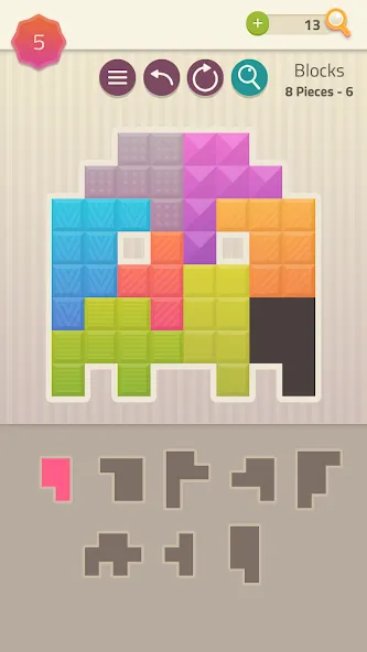 Скачать взлом Polygrams - Tangram Puzzles на Андроид — Все уровни разблокированы — скриншот 5