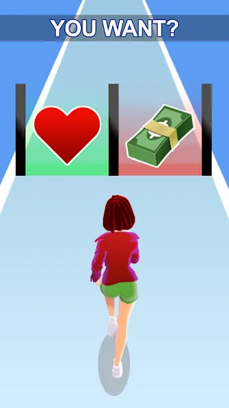 Girl Run 3D - Fun Running Game MOD APK на Android — Много денег — скриншот 1