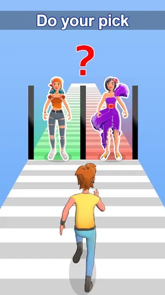 Girl Run 3D - Fun Running Game MOD APK на Android — Много денег — скриншот 3