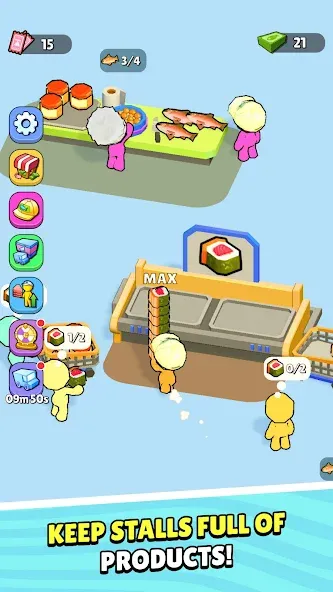 My Fish Mart: Idle Tycoon Game MOD — Много денег на Андроид — скриншот 3 My Fish Mart: Idle Tycoon Game MOD — Много денег на Андроид — скриншот 3