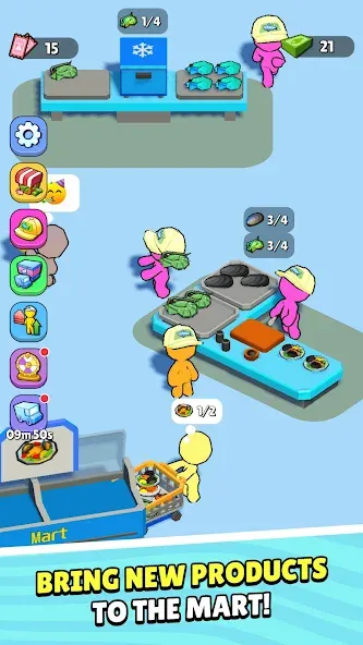 My Fish Mart: Idle Tycoon Game MOD — Много денег на Андроид — скриншот 5