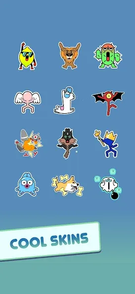 Stickman Hook MOD — Все скины разблокированы на Андроид — скриншот 5