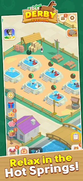 Скачать Idle Derby Tycoon на телефон — Много денег — скриншот 3