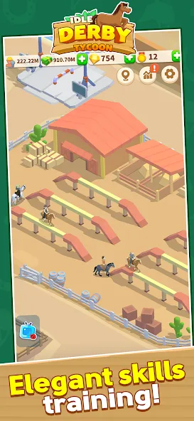 Скачать Idle Derby Tycoon на телефон — Много денег — скриншот 4