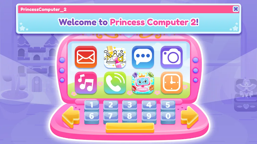Скачать Princess Computer 2 Girl Games — Последняя версия (Всё открыто) — скриншот 1