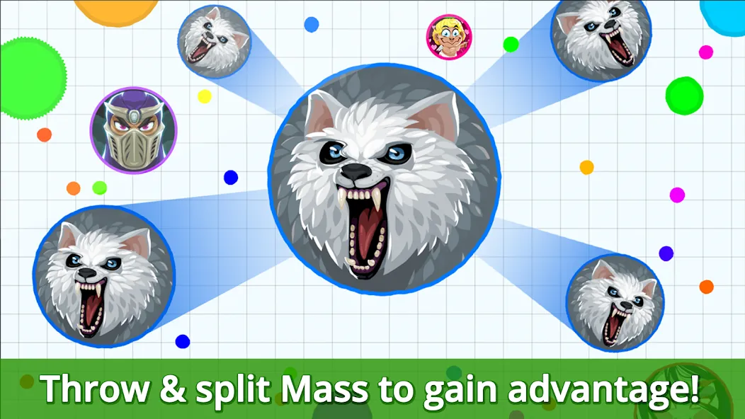 Agar.io Mod APK Бессмертие и масса — Скачать на Андроид — скриншот 5