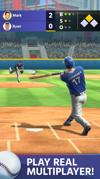 Baseball: Home Run Sports Game (Мод Бесконечные деньги и открытые стадионы) — скриншот 1