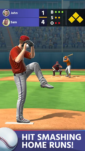 Baseball: Home Run Sports Game (Мод Бесконечные деньги и открытые стадионы) — скриншот 2