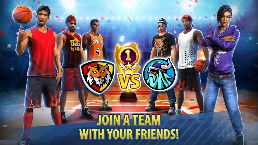 Скачать Basketball Stars: Multiplayer на Андроид — Много денег и без рекламы — скриншот 1 Скачать Basketball Stars: Multiplayer на Андроид — Много денег и без рекламы — скриншот 1