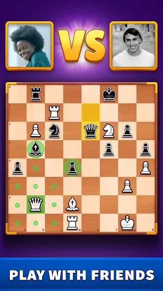 Скачать Chess Clash: Online & Offline MOD APK — Бесплатный премиум и подсказки — скриншот 1