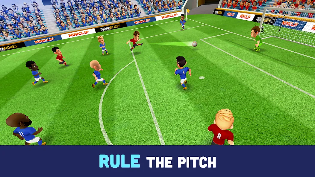 Взлом Mini Football - Mobile Soccer — Много денег — скриншот 3