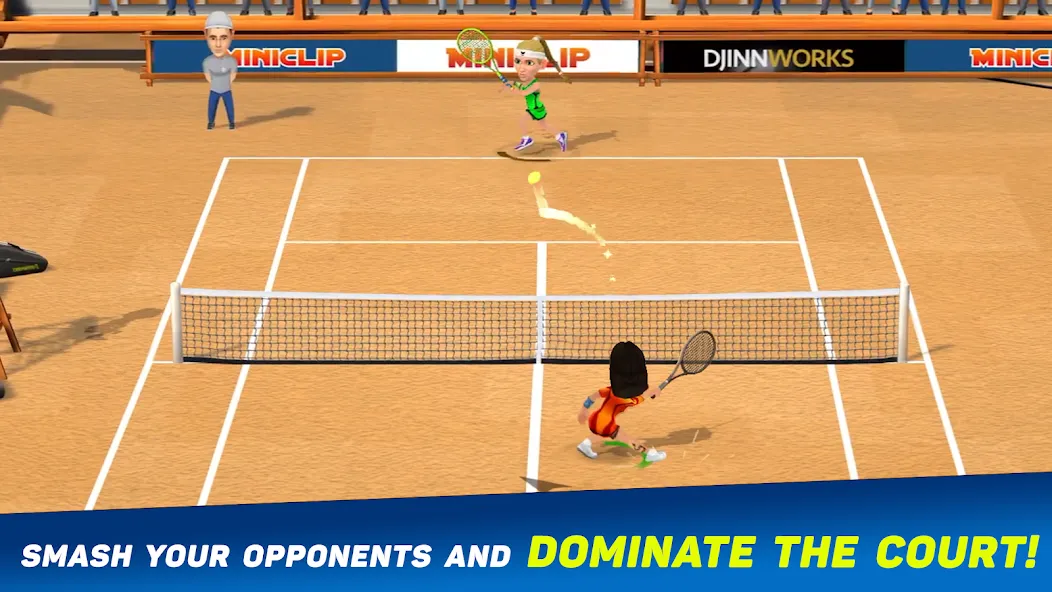 Mini Tennis: Perfect Smash MOD APK — Много денег — скриншот 2