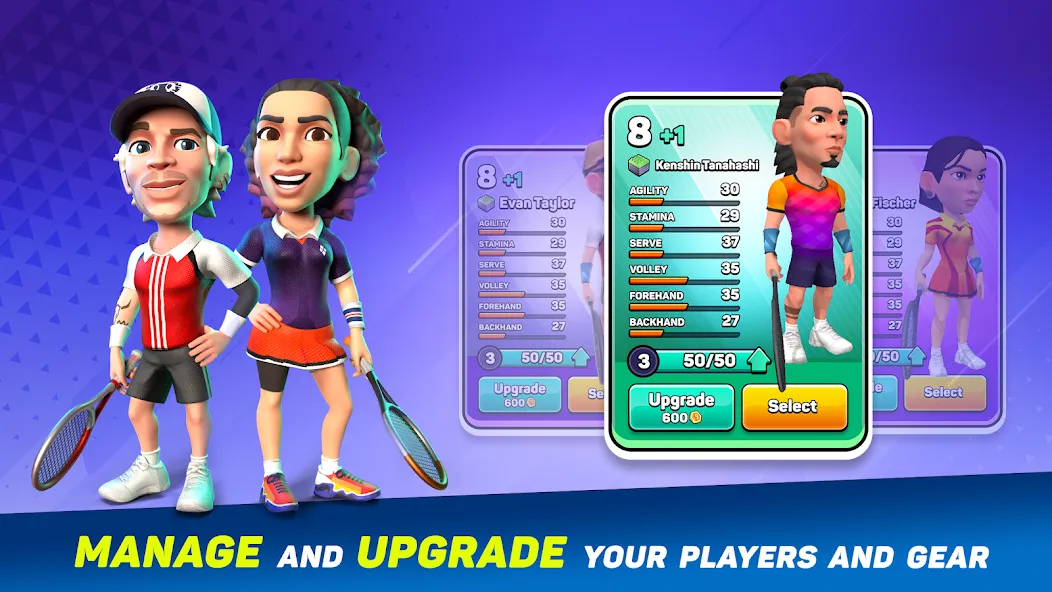 Mini Tennis: Perfect Smash MOD APK — Много денег — скриншот 3