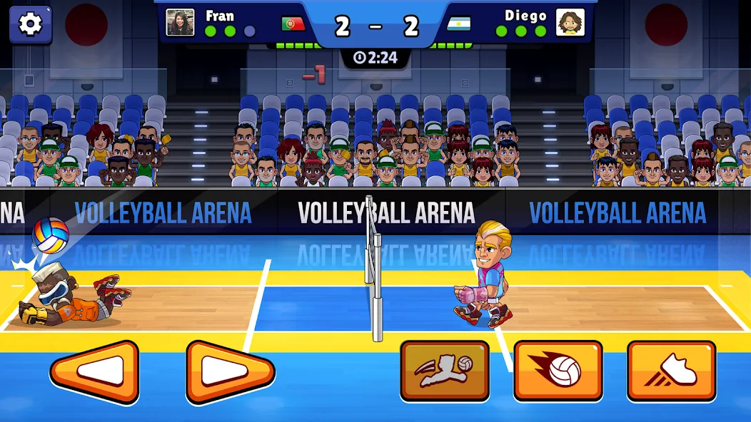 Скачать Volleyball Arena: Spike Hard на телефон — Много денег и без рекламы — скриншот 1