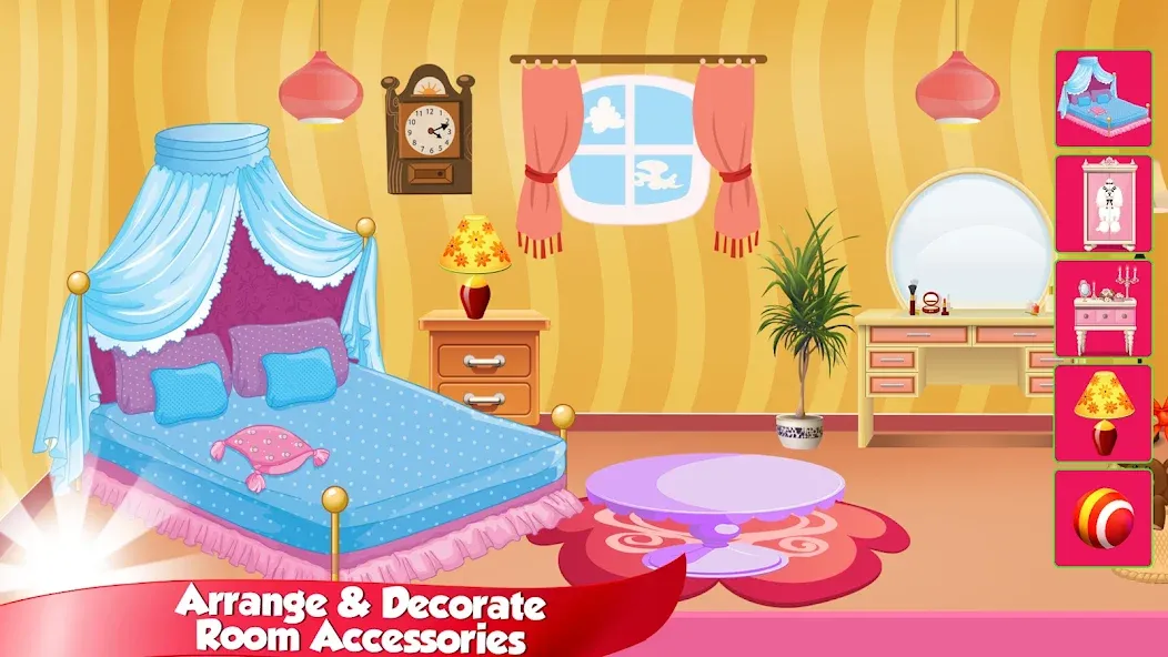 Скачать взлом Girl Doll House Design & Clean на Андроид — Много денег — скриншот 4