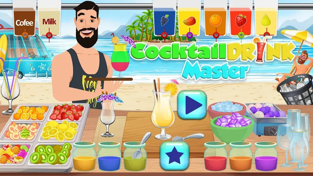 Скачать Boba cocktail:DIY recipe games (Мод: Все ингредиенты открыты) на Андроид — скриншот 3