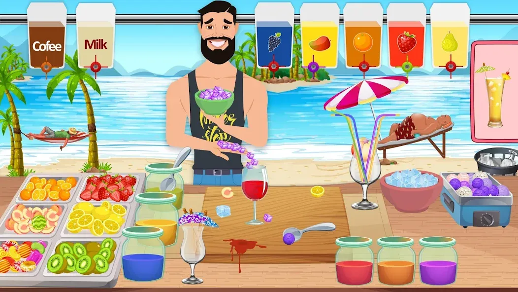 Скачать Boba cocktail:DIY recipe games (Мод: Все ингредиенты открыты) на Андроид — скриншот 5