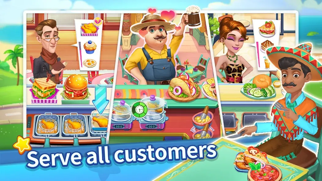 Cooking Master Adventure Games MOD APK на Android — Много денег и алмазов — скриншот 3