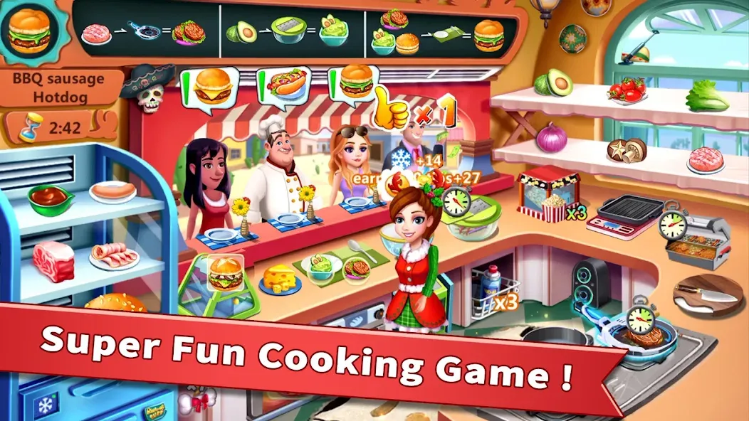 Скачать Rising Super Chef - Cook Fast — Модификация Много денег и золота — скриншот 1 Скачать Rising Super Chef - Cook Fast — Модификация Много денег и золота — скриншот 1