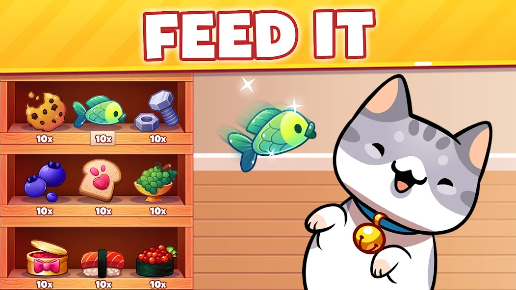 Cat Game - The Cats Collector! MOD — Много денег на Андроид — скриншот 2