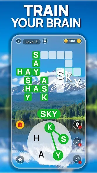 Word Scenery: Crossword на Андроид — Много подсказок — скриншот 1 Word Scenery: Crossword на Андроид — Много подсказок — скриншот 1
