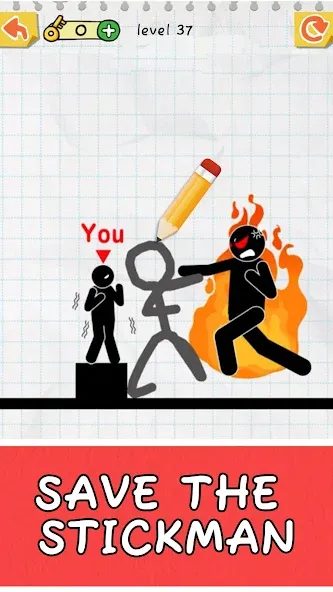 Скачать Draw 2 Save: Stickman Puzzle MOD APK — Много денег и без рекламы — скриншот 2