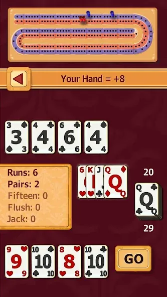 Cribbage на Андроид — Мод Много денег — скриншот 3