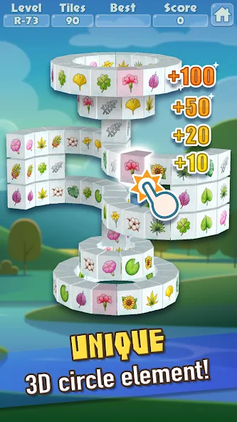 3D Mahjong Triple Tile Match MOD APK — Много денег — скриншот 2