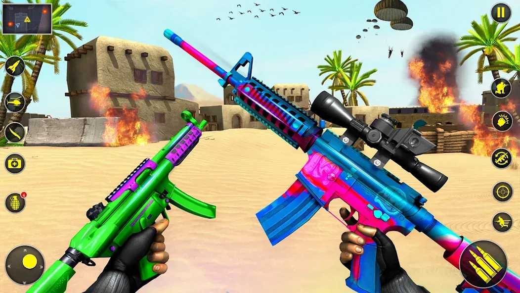 Fps Shooting Strike: Gun Games на Андроид — Мод Много денег и патронов — скриншот 2
