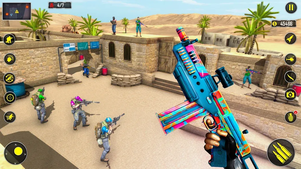 Fps Shooting Strike: Gun Games на Андроид — Мод Много денег и патронов — скриншот 3