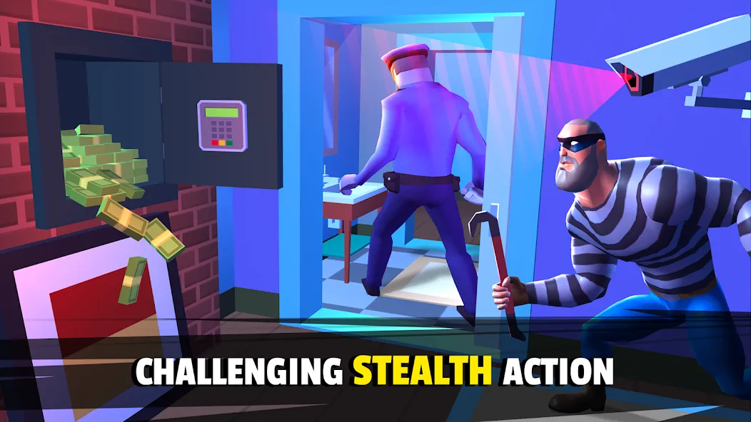 Скачать взломанную Robbery Madness 2:Stealth game — Много денег — скриншот 3
