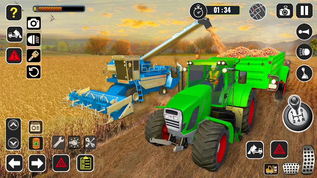 Скачать Tractor Farming Game Harvester — Последняя версия (Много денег и всё открыто) — скриншот 4