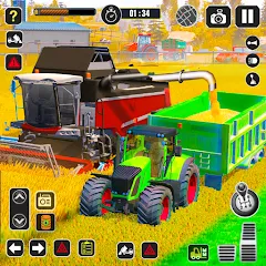 Скачать Tractor Farming Game Harvester — Последняя версия (Много денег и всё открыто)
