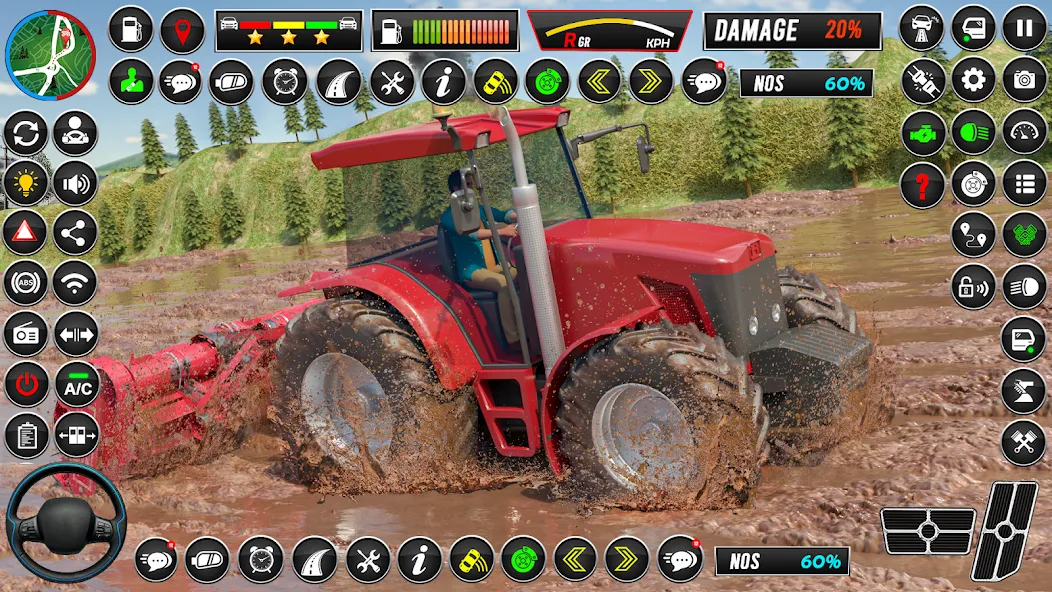 Indian Tractor Games Simulator (Мод Много денег) — скриншот 1