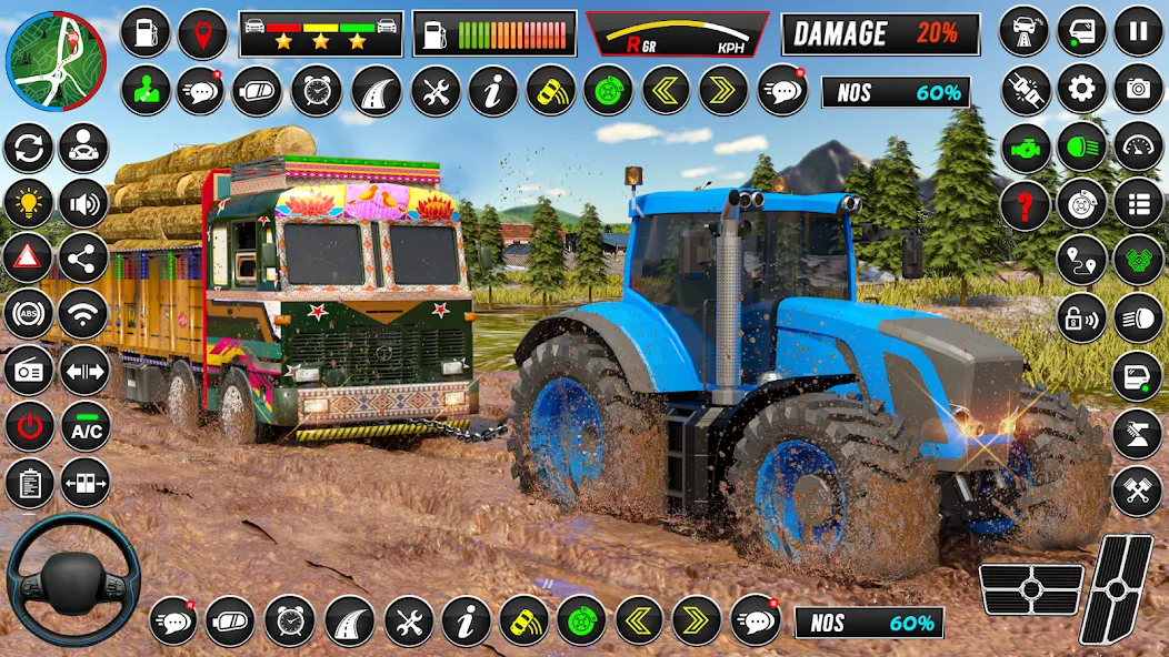 Indian Tractor Games Simulator (Мод Много денег) — скриншот 2