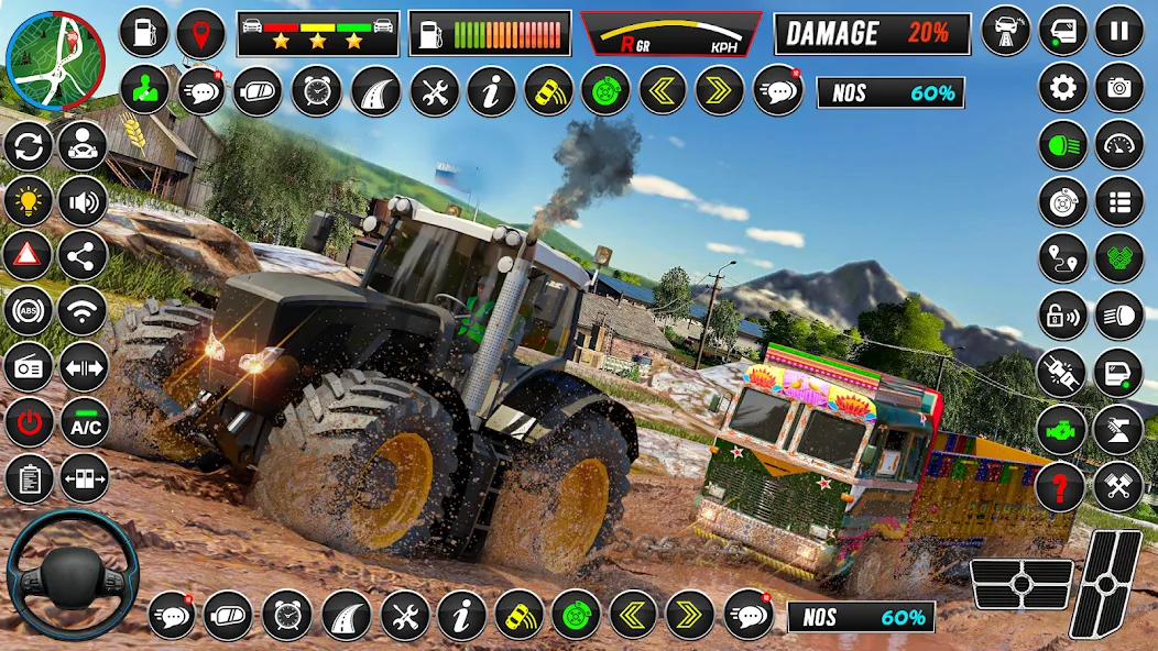 Indian Tractor Games Simulator (Мод Много денег) — скриншот 3