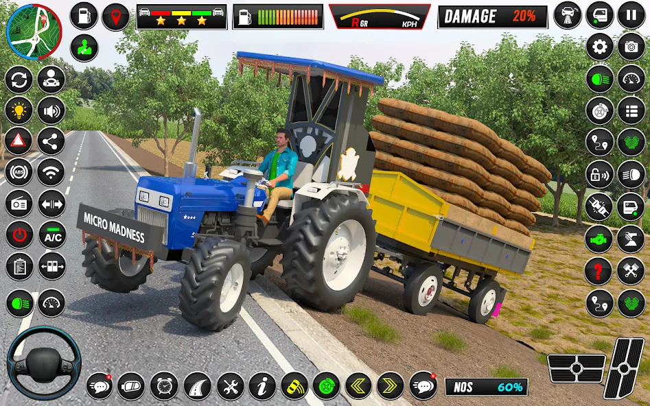 Indian Tractor Games Simulator (Мод Много денег) — скриншот 4