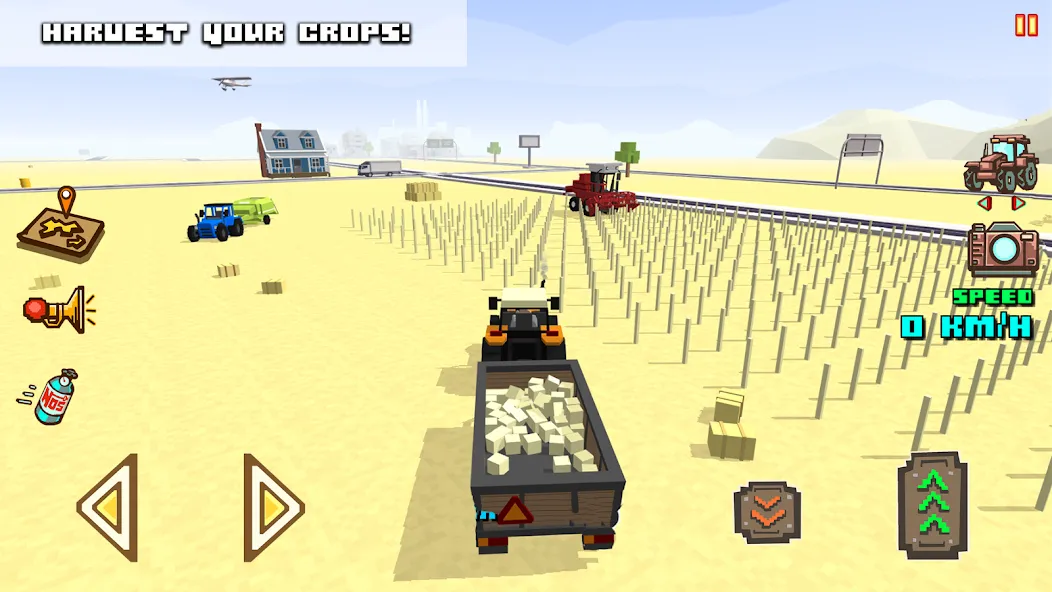 Blocky Farm Racing & Simulator MOD APK на Android — Много денег — скриншот 4