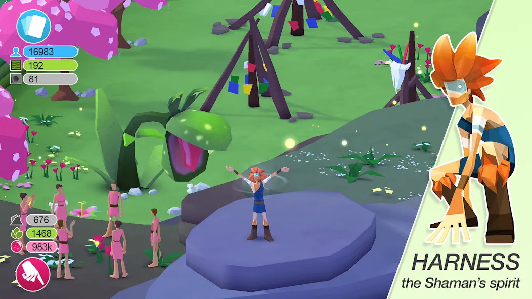 Godus на Андроид — Мод Взлом на много веры и бесценные камни — скриншот 5