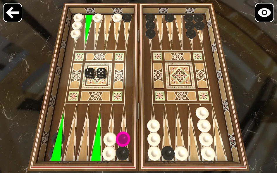 Original Backgammon — Мод: Мод меню — скриншот 2