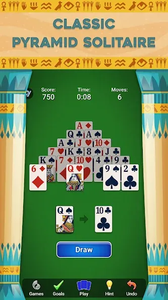 Pyramid Solitaire - Card Games на Андроид — Мод Много денег — скриншот 3
