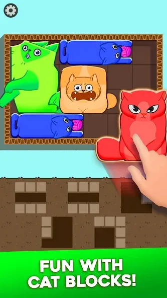 Скачать Block Puzzle Cats на телефон — Без рекламы — скриншот 1