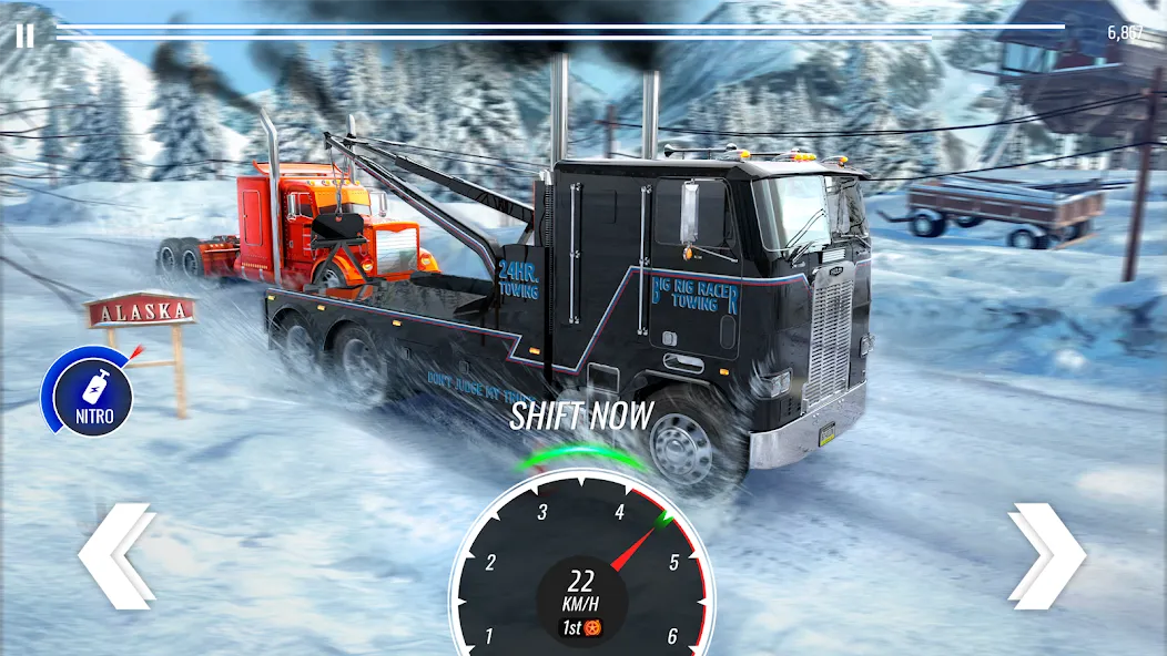 Скачать взлом Big Rig Racing: Drag racing на Андроид — Много денег — скриншот 2