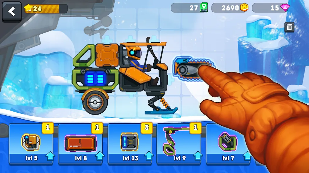 Rovercraft 2: Race a space car (Мод Много денег) — скриншот 1