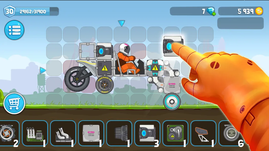 Rovercraft:Race Your Space Car MOD APK на Android — Много денег — скриншот 2