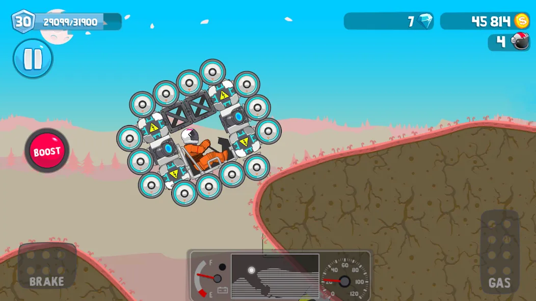 Rovercraft:Race Your Space Car MOD APK на Android — Много денег — скриншот 5