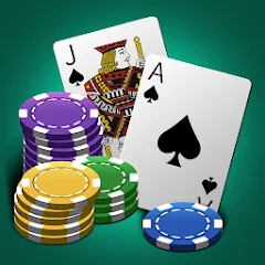 World Blackjack King — Мод: Много денег