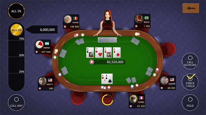 Texas holdem poker king на Андроид — Мод Много денег — скриншот 1 Texas holdem poker king на Андроид — Мод Много денег — скриншот 1