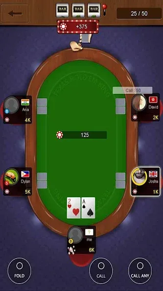 Texas holdem poker king на Андроид — Мод Много денег — скриншот 4 Texas holdem poker king на Андроид — Мод Много денег — скриншот 4