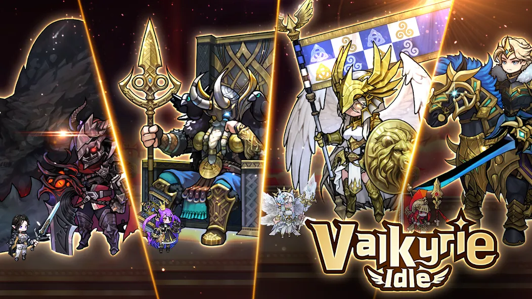 Valkyrie Idle — Мод: Много денег — скриншот 1